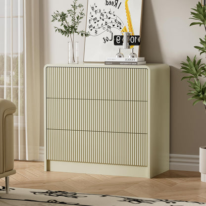 Furniway Black 5 Drawer Dresser for Bedroom, Curved Tall Dresser with Push-to-Open Design, Chest of Drawers for Bedroom, Living Room, Hallway, 15.7”D x 32”W x 47.2”H
