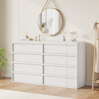 Garvee 9 Drawer Dresser for Bedroom, 59" Wide Modern Dressers & Chest of Drawers with Large Storage, Wooden Dresser Organizer Closet for Living Room, Entryway, Nursery, Walnut