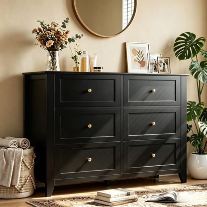 Garvee Grey 7-Drawer Dresser for Bedroom, 54" Entryway Storage Organizer