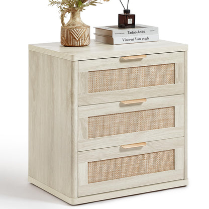 LEYAOYAO Rattan Dresser for Bedroom, 41" Tall Chest of Drawers