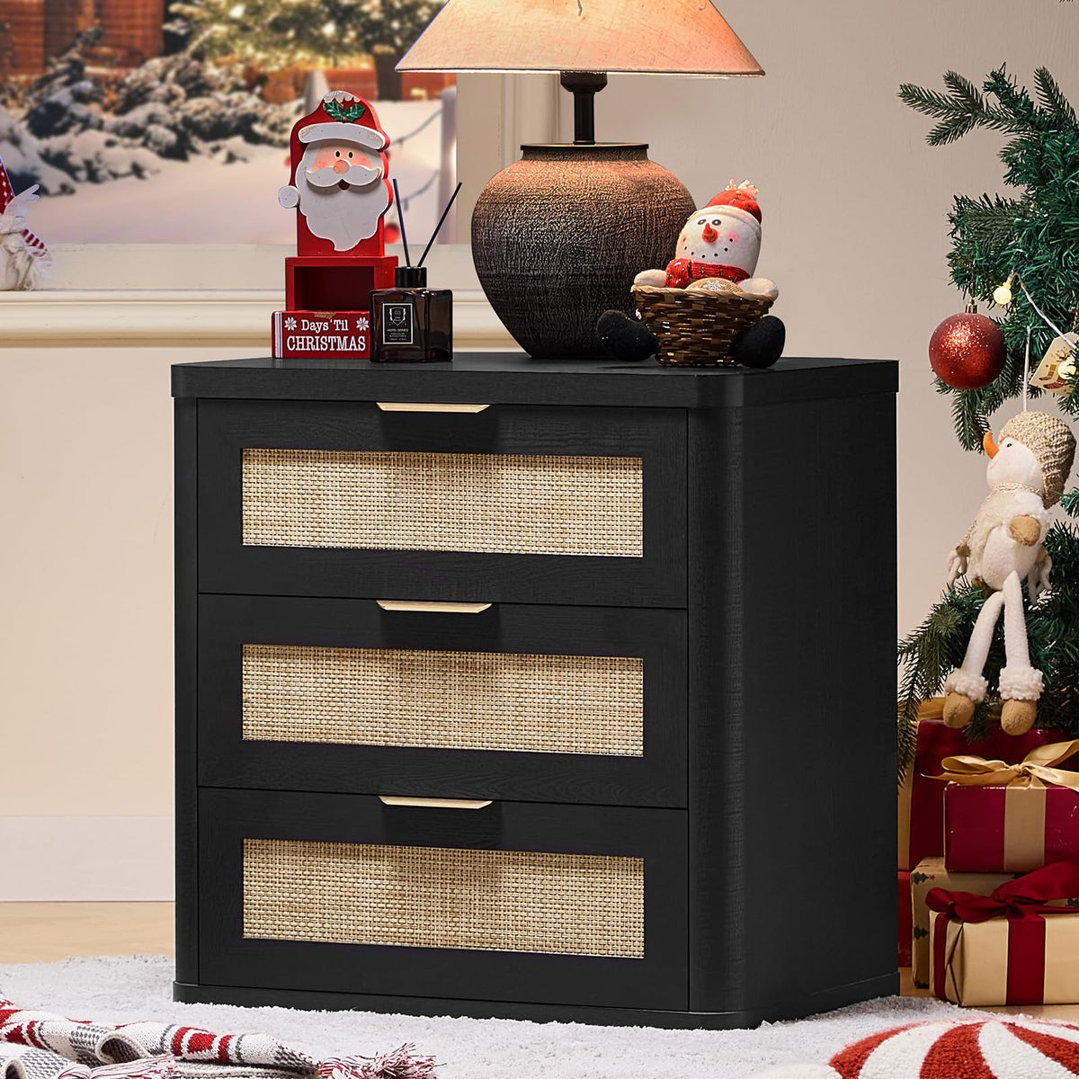 LEYAOYAO Rattan Dresser for Bedroom, 41" Tall Chest of Drawers