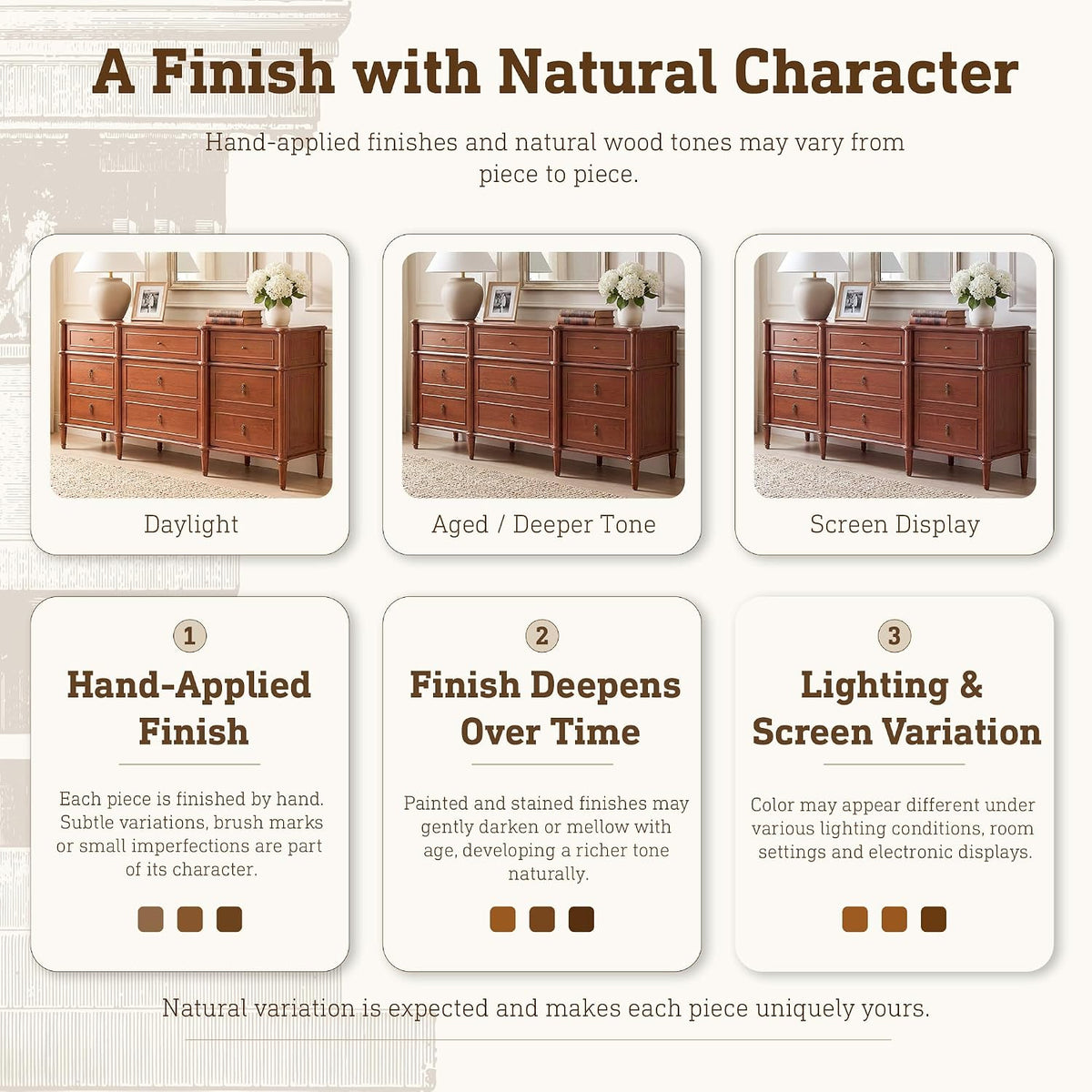 STO'SENSE 63" 9-Drawer Dresser with Power Outlet, Architectural Wood Storage Chest with Framed Drawers, Vintage Metal Pulls and Solid Wood Tapered Legs, Long Bedroom Dresser TV Stand,Brown