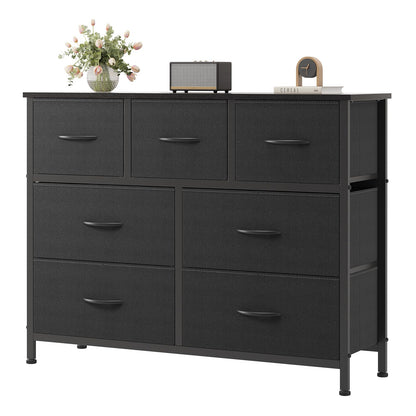 OLIXIS 7 Drawer Fabric Dresser, Storage Tower for Bedroom and Closet