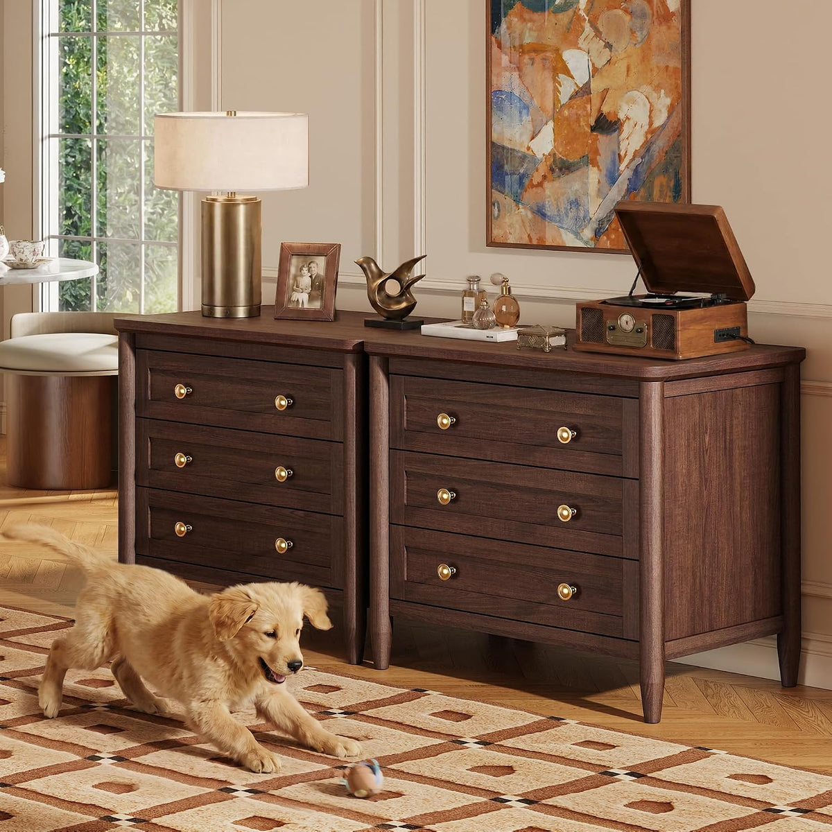 Huuger 27''H Tall Nightstands with Hidden Charging Station