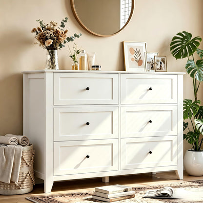 Garvee Grey 7-Drawer Dresser for Bedroom, 54" Entryway Storage Organizer