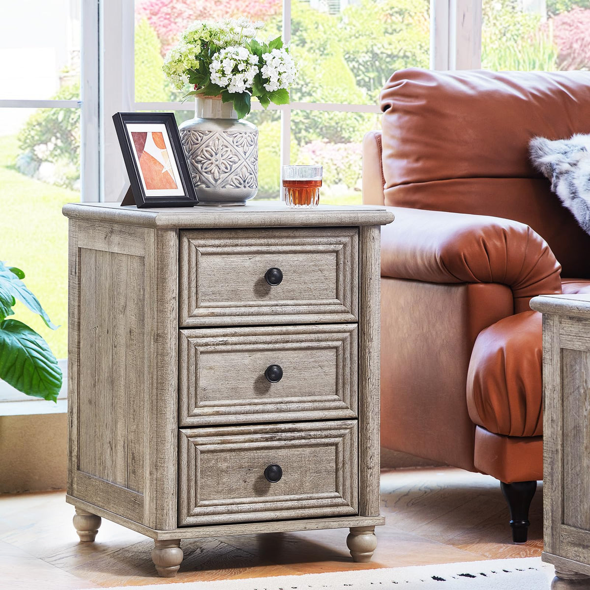 RWYHG Farmhouse 5 Drawer Dresser for Bedroom, 35.5" Small Dressers