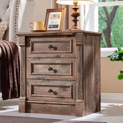 Aitjunz Farmhouse 46" Tall 5 Drawers Dresser for Bedroom, Antique White