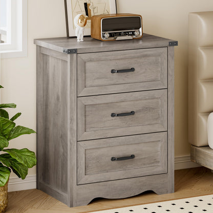 BORNOON 6-Drawer Dresser for Bedroom, Modern Wooden Chest of Drawers with Metal Handles, Anti-Tipping Design, Sturdy and Stable Storage Organizer for Living Room, Entryway, Home Office