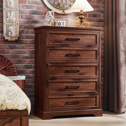 ACCOHOHO Farmhouse 8 Drawers Dresser Chests for Bedroom, Antique White