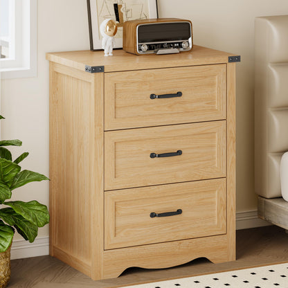 BORNOON 6-Drawer Dresser for Bedroom, Modern Wooden Chest of Drawers with Metal Handles, Anti-Tipping Design, Sturdy and Stable Storage Organizer for Living Room, Entryway, Home Office